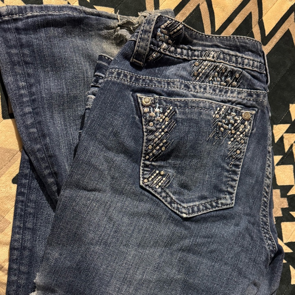 Miss Me Dark Blue Relaxed Boot Jeans